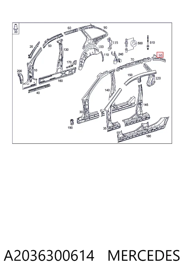  A2036300614 Mercedes