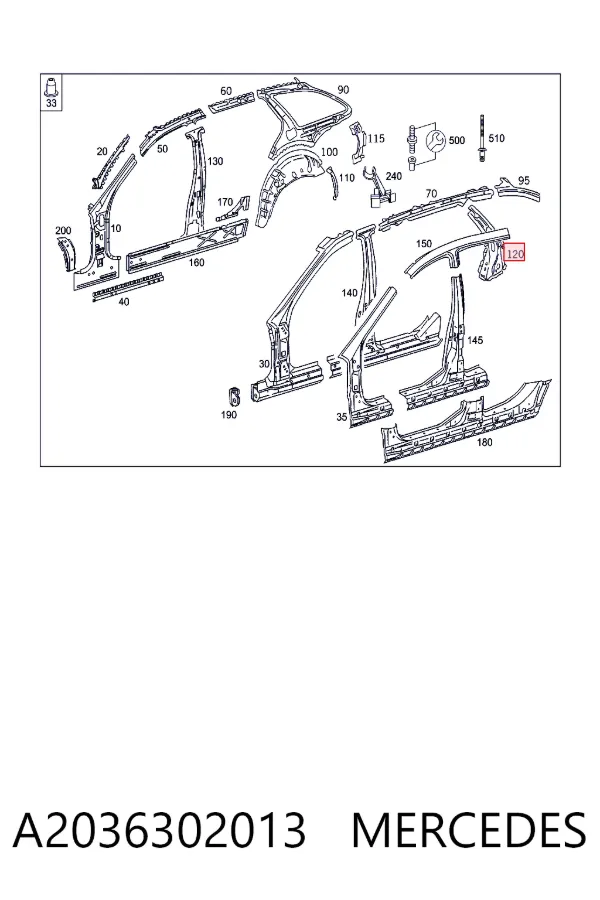  A2036302013 Mercedes