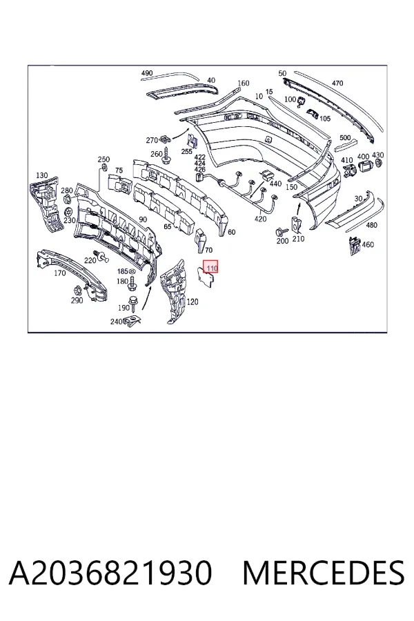  A2036821930 Mercedes