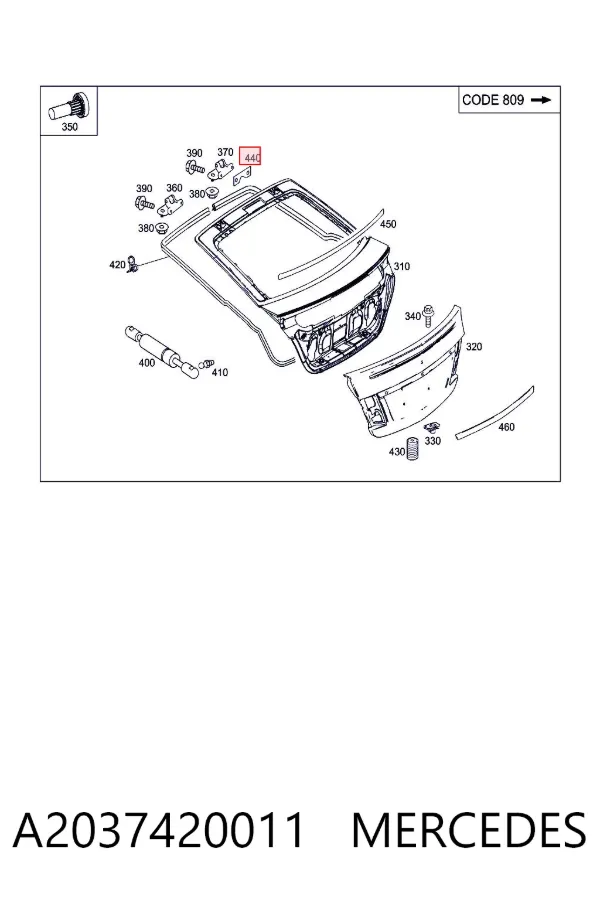  A2037420011 Mercedes