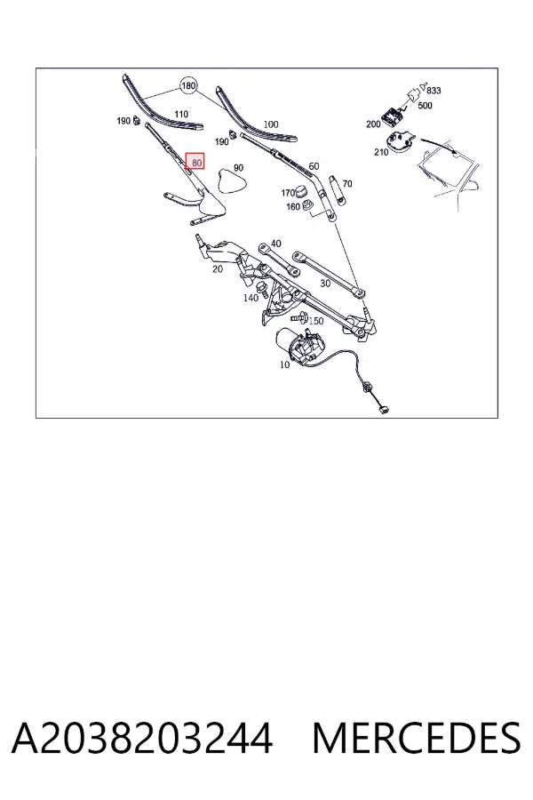  A2038203244 Mercedes