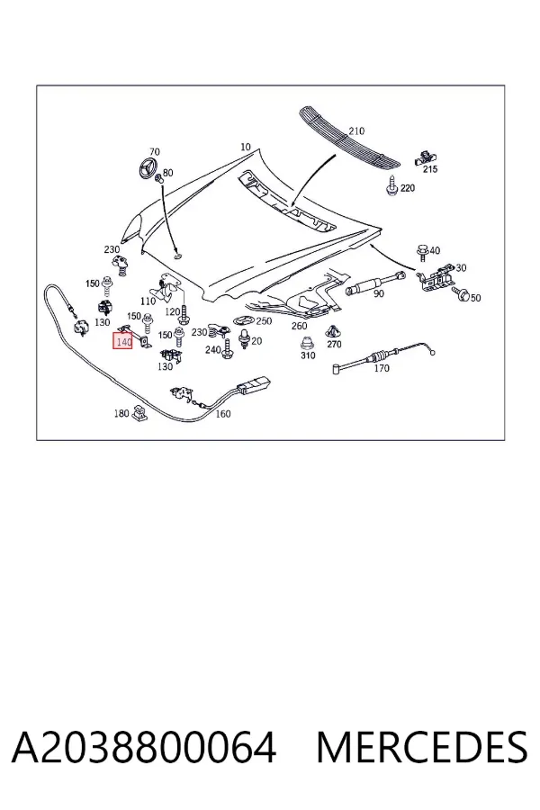 A2038800064 Mercedes