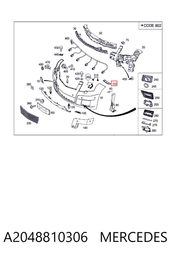  A2048810306 Mercedes