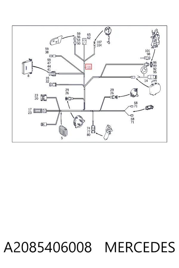  A2085406008 Mercedes
