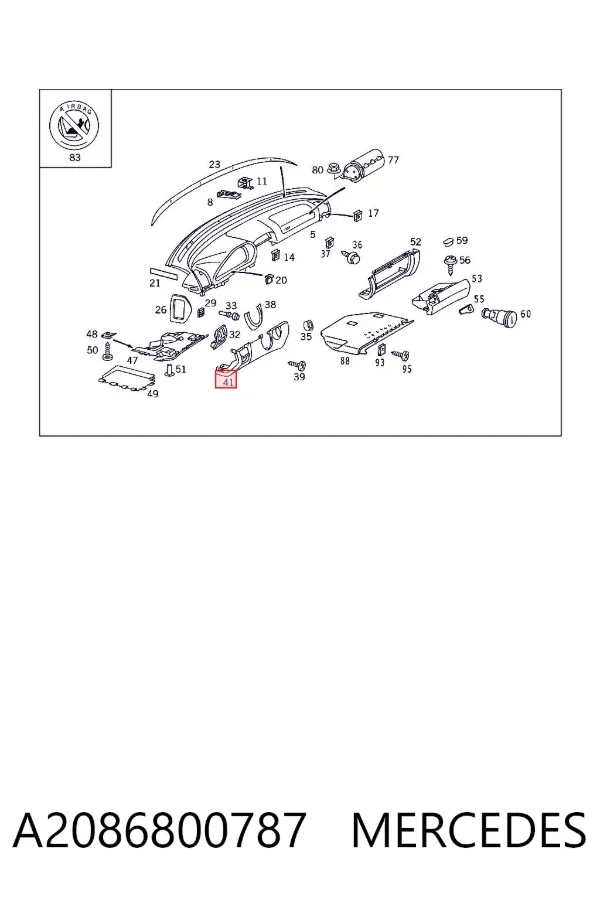  A2086800787 Mercedes