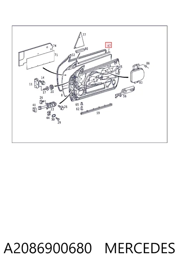  A2086900680 Mercedes