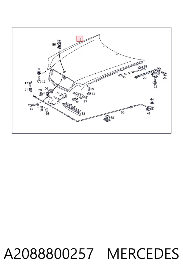 Capota A2088800257 Mercedes