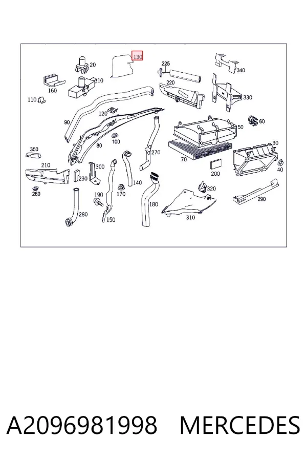  A2096981998 Mercedes