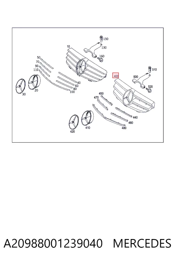  A20988001239040 Mercedes