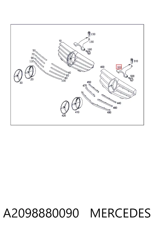  A2098880090 Mercedes