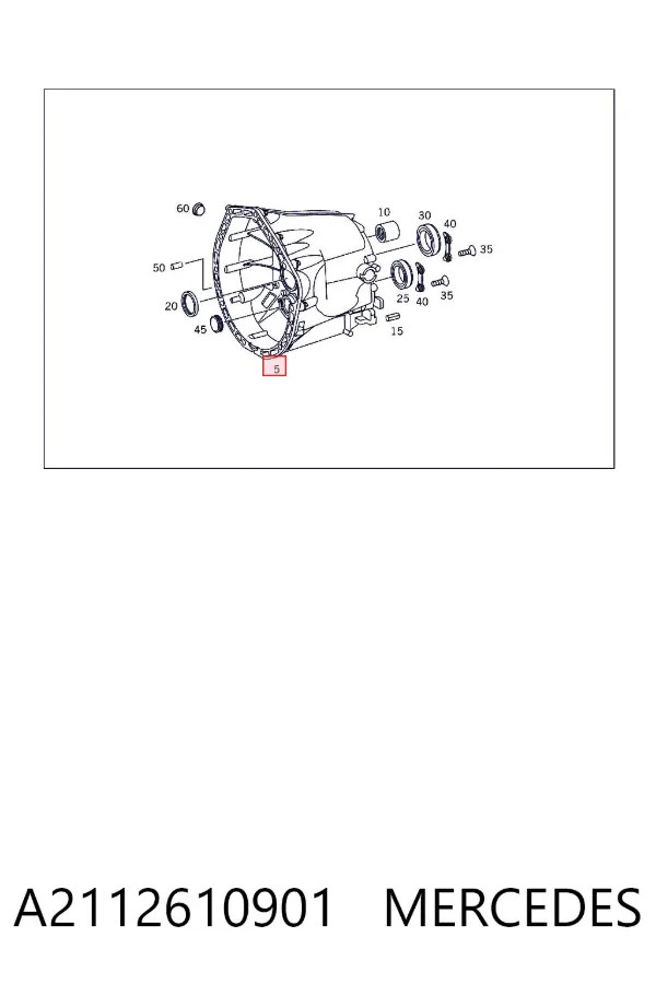 Caixa de Mudança montada (caixa mecânica de velocidades) A2112610901 Mercedes