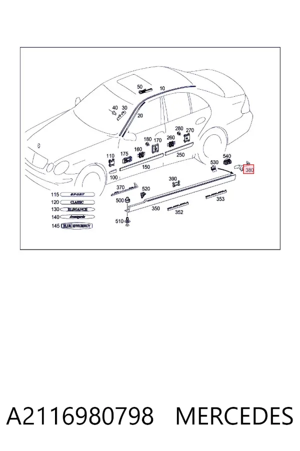  A2116980798 Mercedes