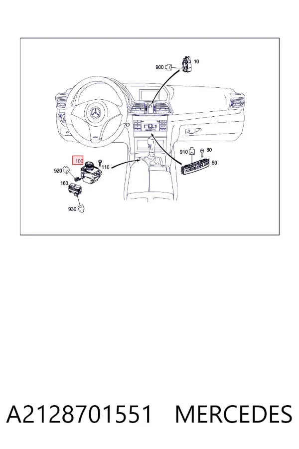 Joystick multifuncional de controlo A2128701551 Mercedes