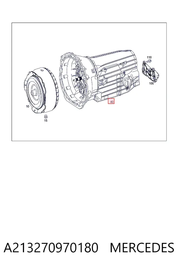 Caixa Automática de Mudança montada A213270970180 Mercedes