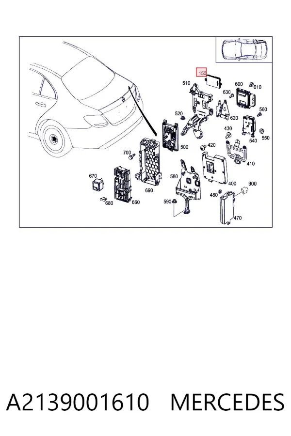  A2139001610 Mercedes