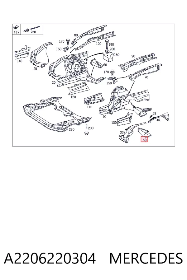 A2206220304 Mercedes