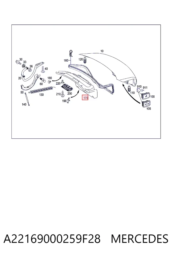  A22169000259F28 Mercedes