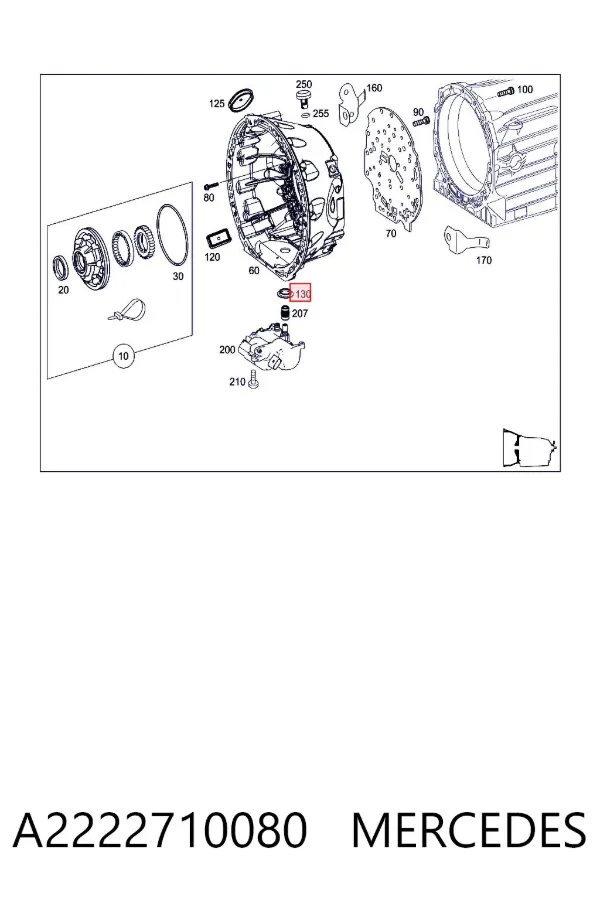  A2222710080 Mercedes