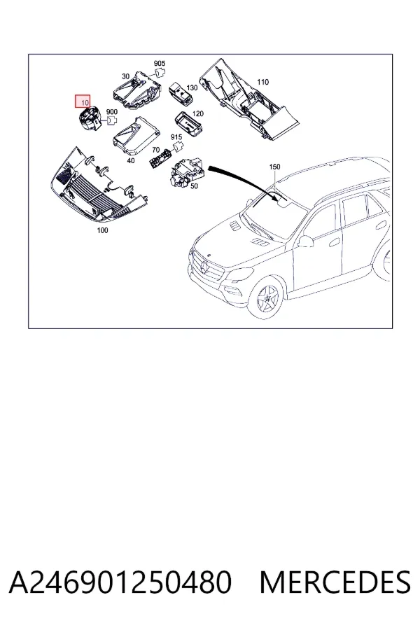 Sensor de chuva Mercedes ML/GLE W166
