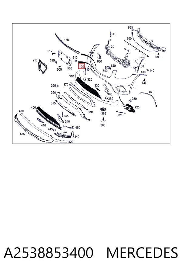  A2538853400 Mercedes