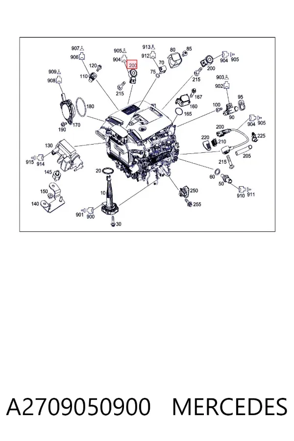Sensor de detonação A2709050900 Mercedes