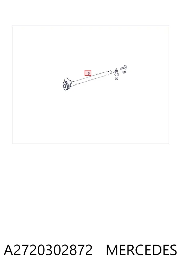 Árvore de equilibração A2720302872 Mercedes