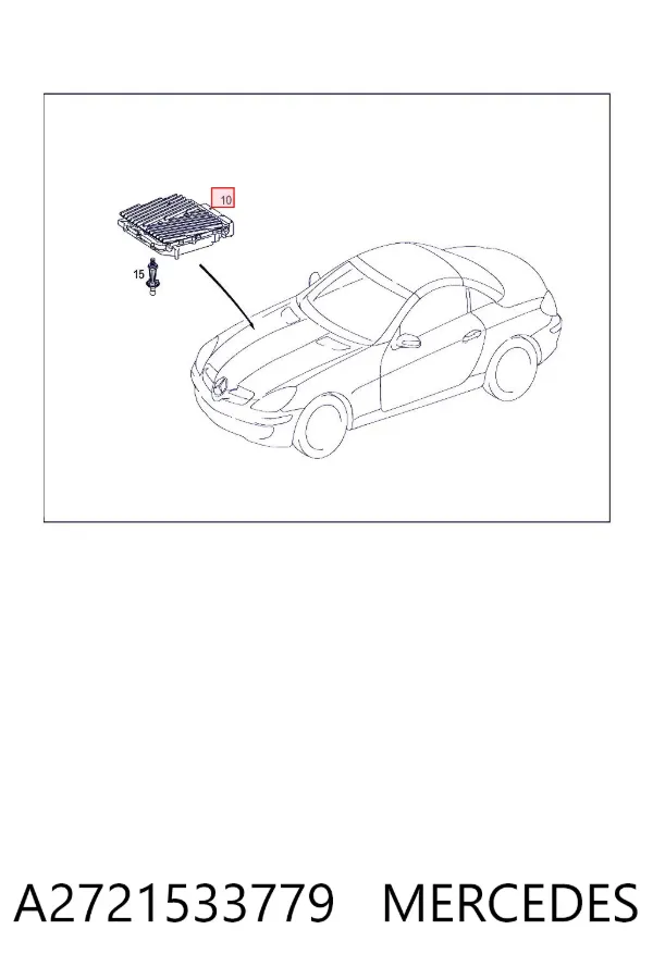 Módulo de direção (Centralina eletrônica) de motor A2721533779 Mercedes