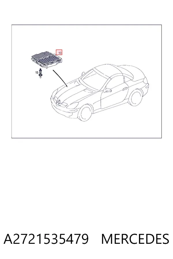 Módulo de direção (Centralina eletrônica) de motor A2721535479 Mercedes