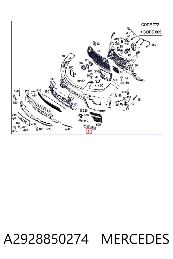  A2928850274 Mercedes