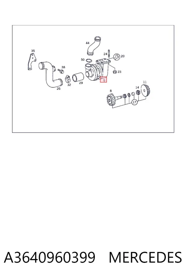 Turbina A3640960399 Mercedes