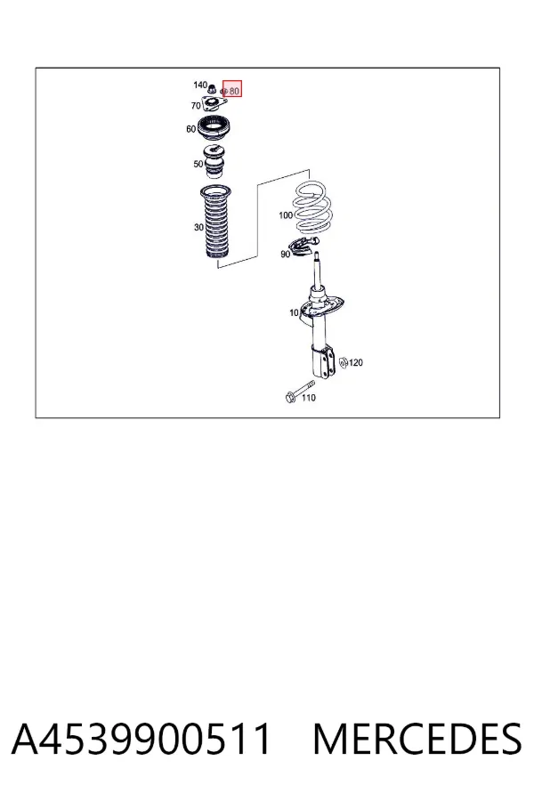 Parafuso A4539900511 Mercedes