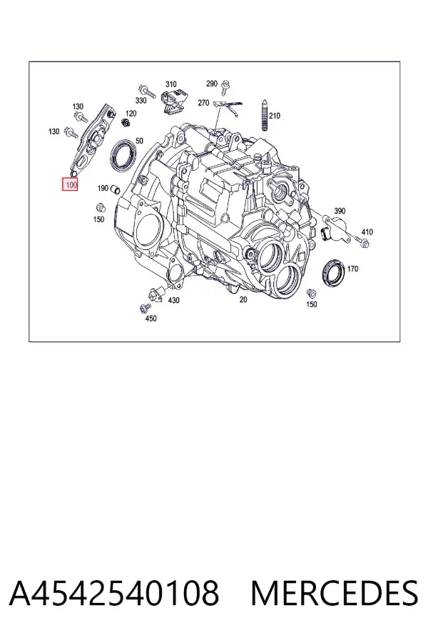 Kit de embraiagem (3 peças) A4542540108 Mercedes