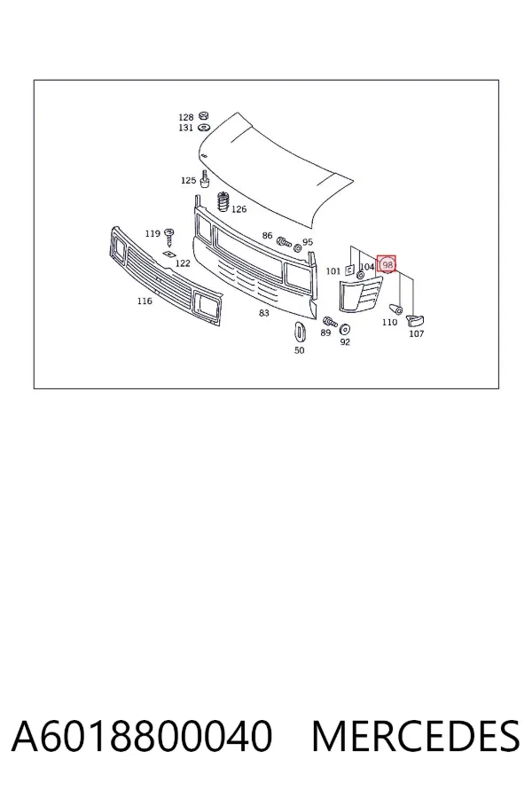 Pisca-pisca esquerdo A6018800040 Mercedes
