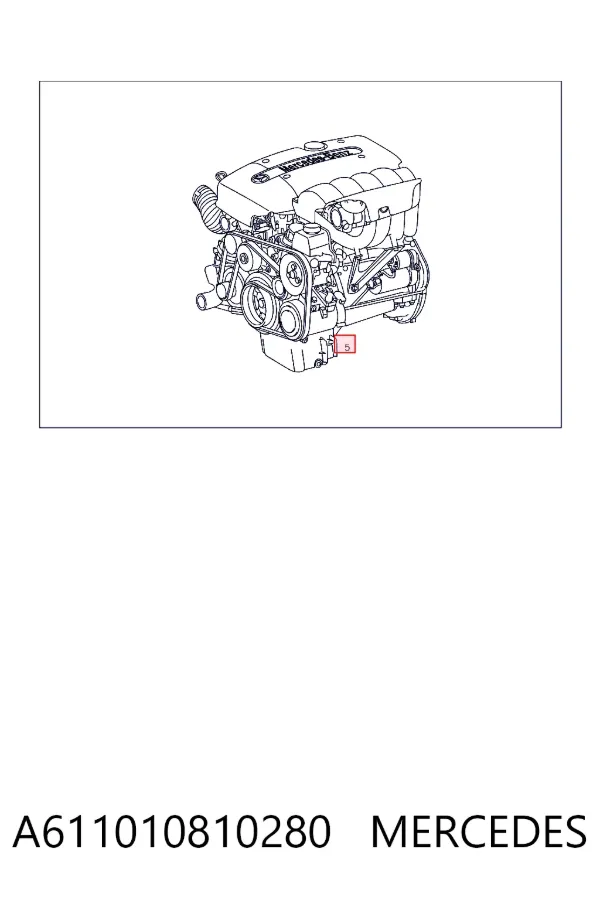 Motor montado A611010810280 Mercedes
