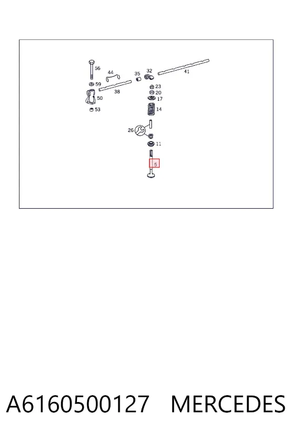 Válvula de escape A6160500127 Mercedes