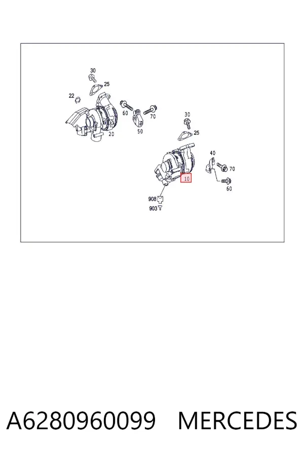 Turbina A6280960099 Mercedes