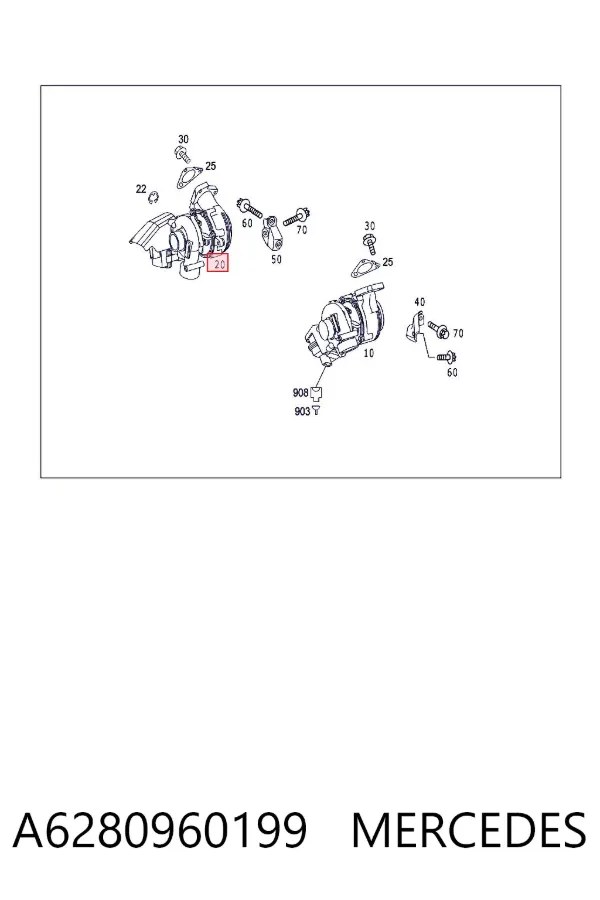 Turbina A6280960199 Mercedes