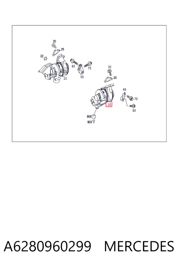 Turbina A6280960299 Mercedes