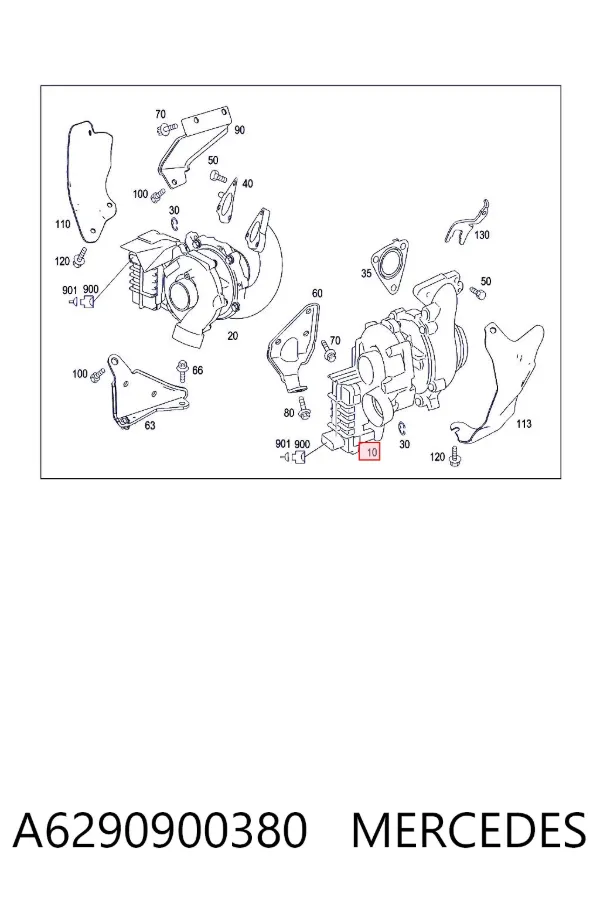 Turbina A6290900380 Mercedes
