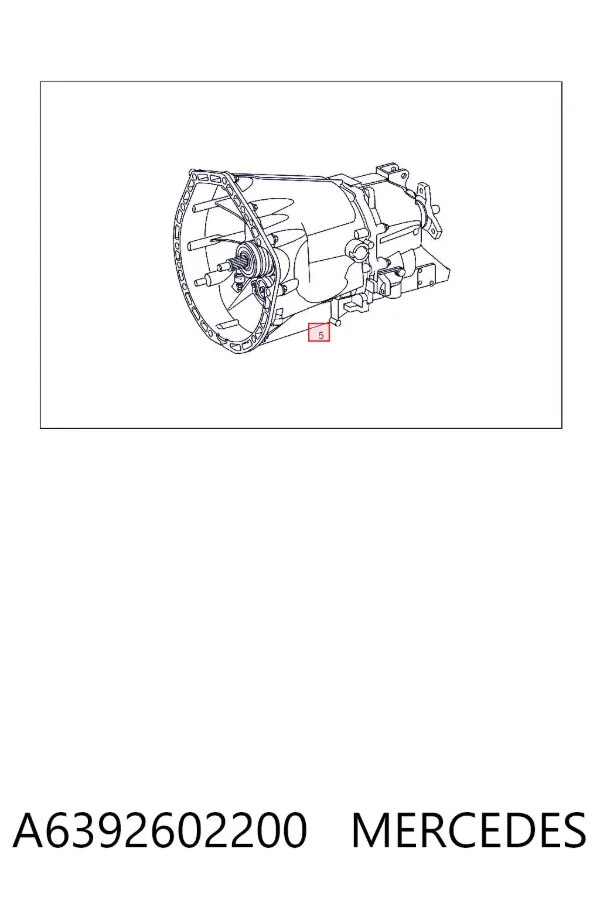 Caixa de Mudança montada (caixa mecânica de velocidades) A6392602200 Mercedes