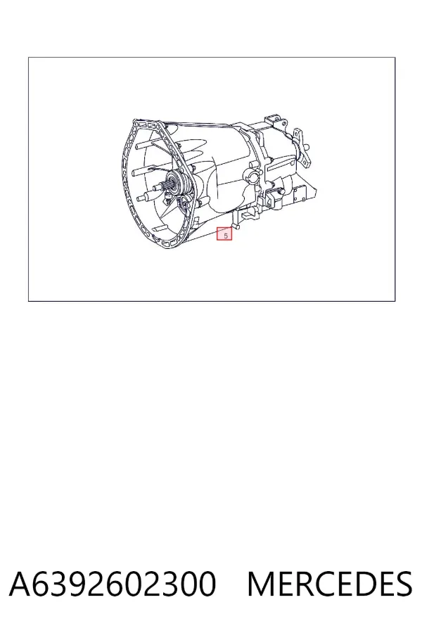 Caixa de Mudança montada (caixa mecânica de velocidades) A6392602300 Mercedes