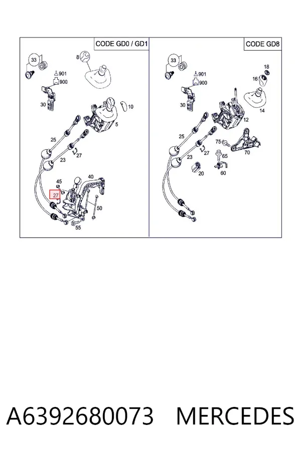 Dispositivo de segurança A6392680073 Mercedes