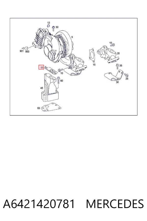 Vedante do compressor A6421420781 Mercedes