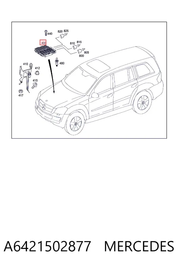 Módulo de direção (Centralina eletrônica) de motor Mercedes GL X164
