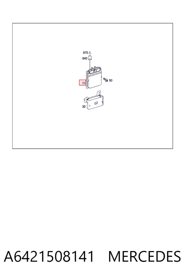 Módulo de direção (Centralina eletrônica) de motor A6421508141 Mercedes