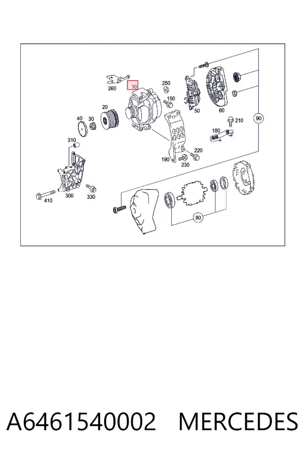 Gerador A6461540002 Mercedes