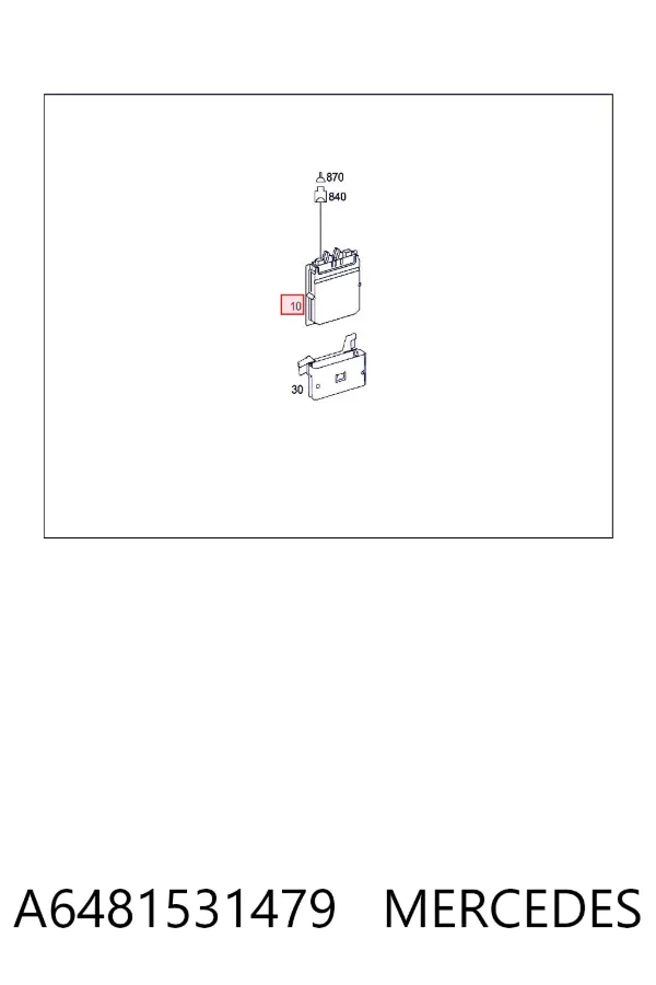 Módulo de direção (Centralina eletrônica) de motor A6481531479 Mercedes