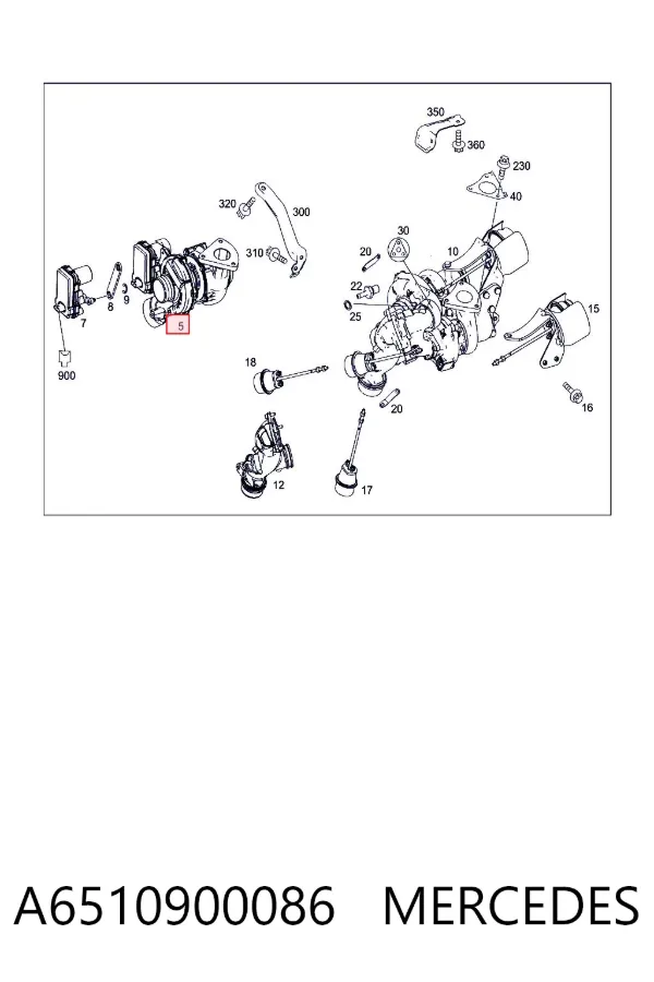 Turbina A6510900086 Mercedes