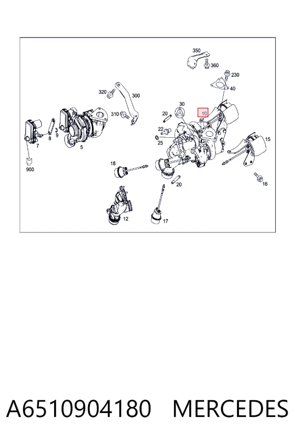 Turbina A6510904180 Mercedes
