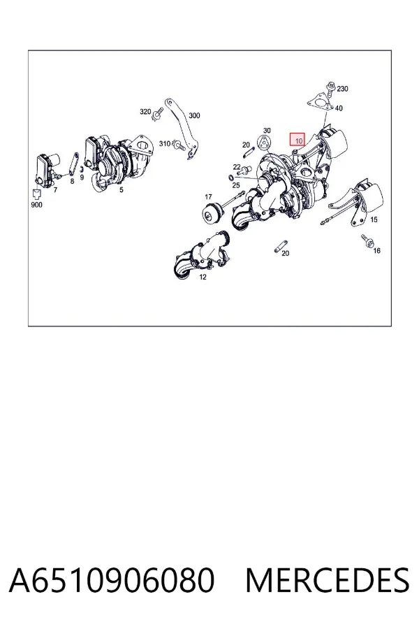 Turbina A6510906080 Mercedes